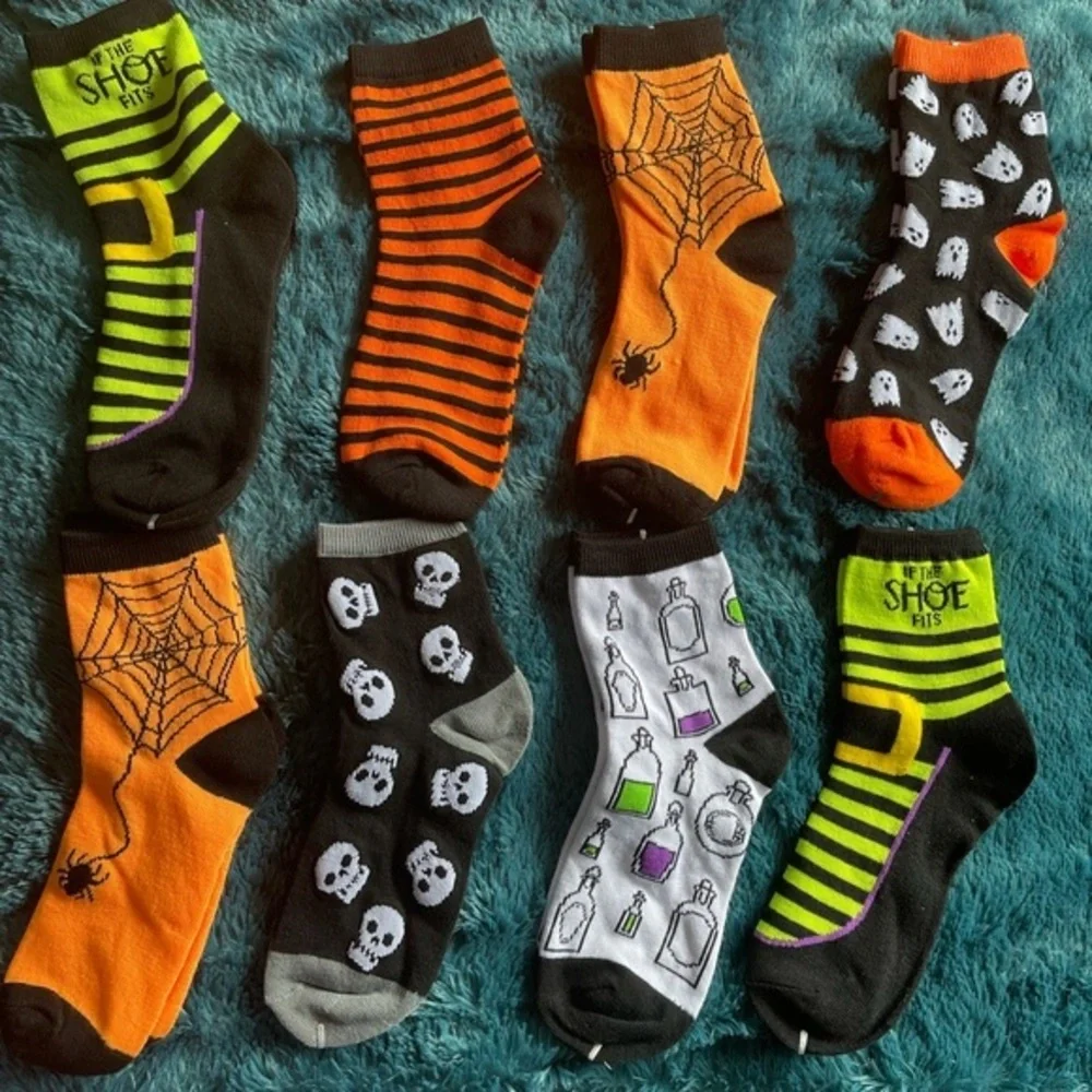 8pk Women's‎ Halloween Socks Bullseye's Playground